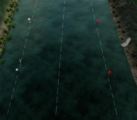 Как называется условная линия, ограничивающая судовой ход по ширине?